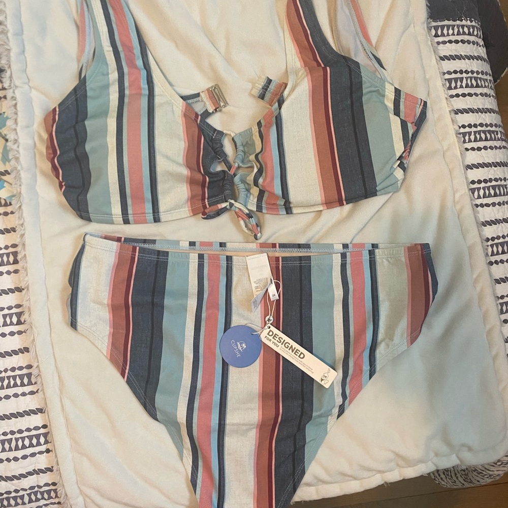 Cupshe 2lx 2piece bathing suits